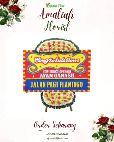 Bunga Papan Congratulation di Luwunggesik